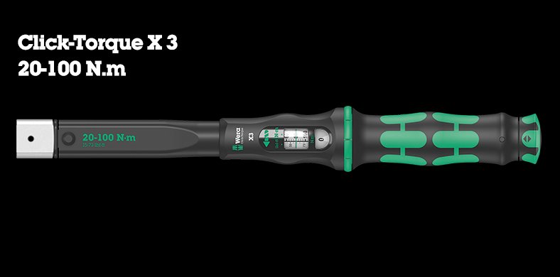 100 Nm Tork Anahtarı - Wera Click Torque X3