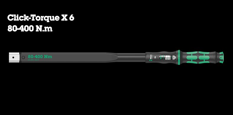 400 Nm Tork Anahtarı - Wera Click Torque X6
