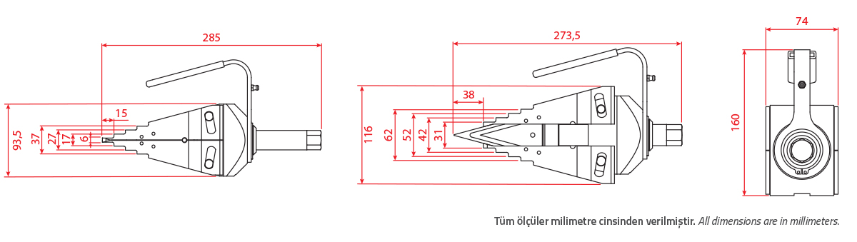 SM9T Flanş Ayırıcı Ölçüleri